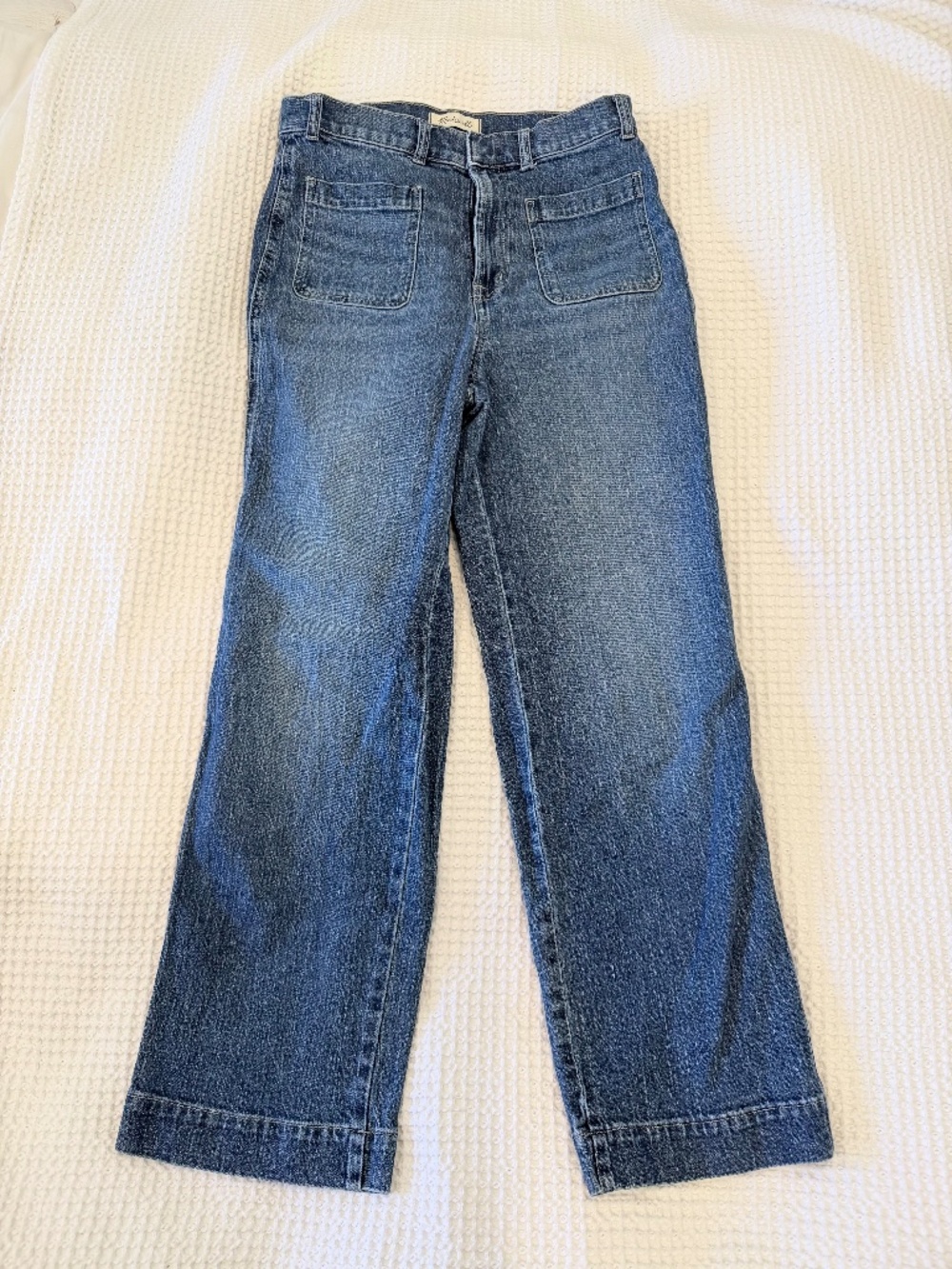 Madewell Perfect Vintage Wide Leg Jeans Medium Wash Sz 29 EUC